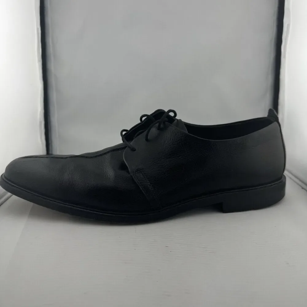 Cole Haan Black Beckett Split Toe Leather 3 Eyelet Oxfords Sz-13 C06399‎ FG11